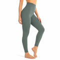 Legging de sport femme M vert sauge taille haute extensible
